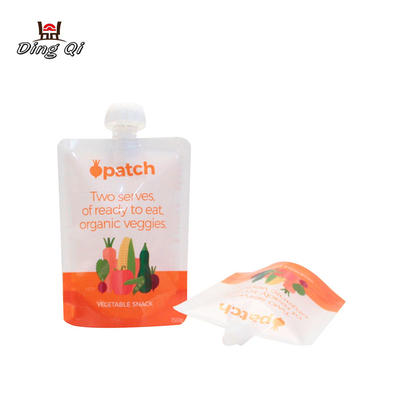 Wholesale custom food grade plastic stand up liquid spout bags