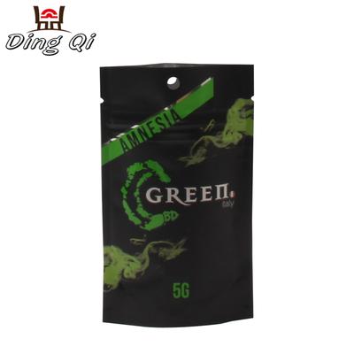 Resealable aluminum foil smell proof stand up pouch with custom logo