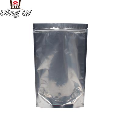 Heat seal resealable laminated mylar foil bags for food packaging