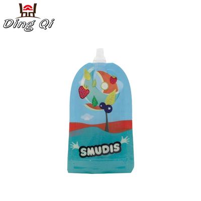 Reusable squeeze baby food liquid spout pouches bags with nozzle