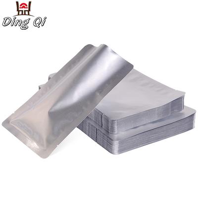 Aluminum storage 3 side seal silver food grade rice vacuum sealed packaging bag manufacturer