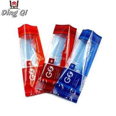 Logo printing protein bar back side sealed plastic bag with clear window