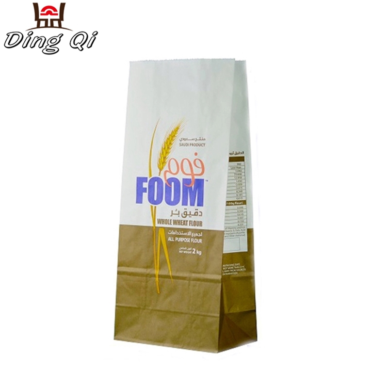Download Maize Flour Packaging Bag 5kg Flat Bottom Paper Bag Dingqi