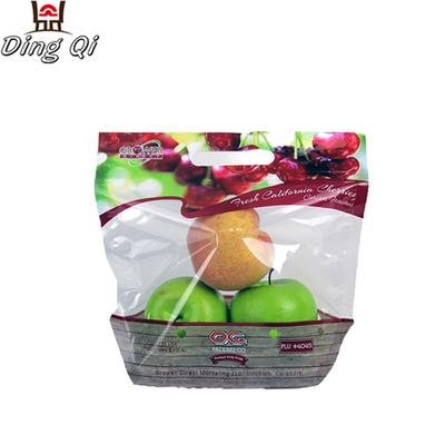 Fruit vegetables bag clear plastic vent bag with handle