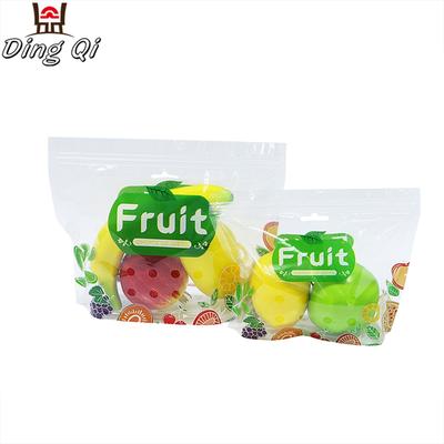Fresh fruit packing bag resealable plastic with holes