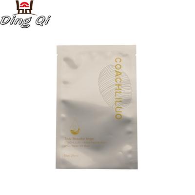 Face mask pouch laminated foil with tear notch