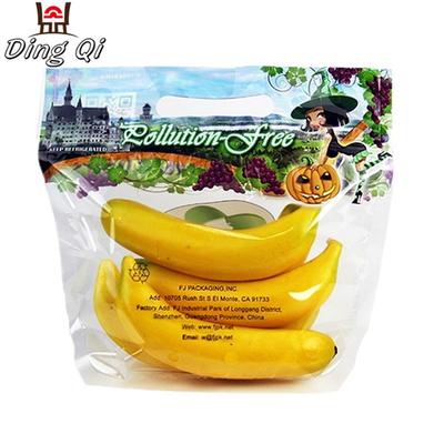 Custom printed clear plastic bag fruit with vent holes